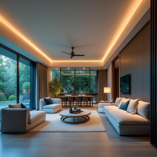 Intérieur de maison intelligente